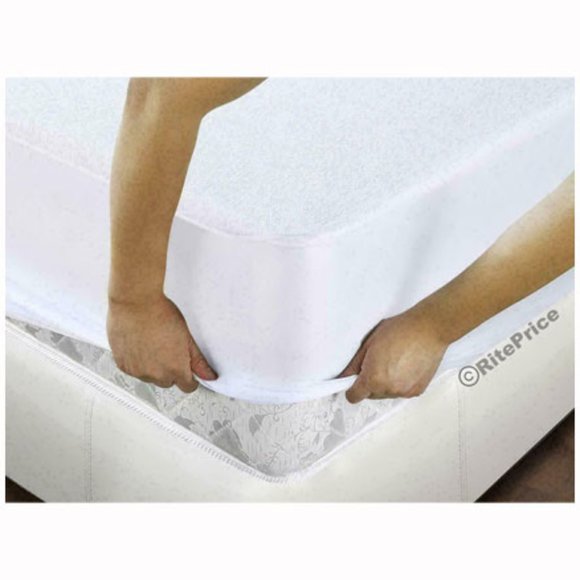 Vinyl Mattress Protector-Waterproof & Dust Mite Proof Durable Cover- King Size - Picture 6 of 11
